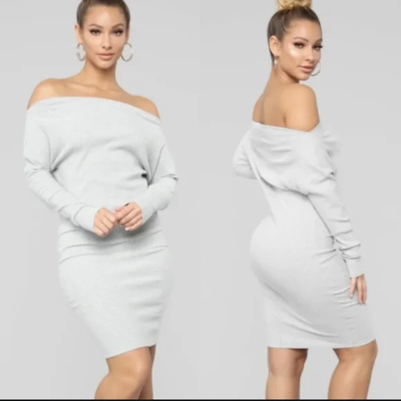 Fashion Nova | Dresses | Fashion Nova Off Shoulder Sweater Dress | Poshmark Fashion Nova | Dresses | Fashion Nova Off Shoulder Sweater Dress | Poshmark